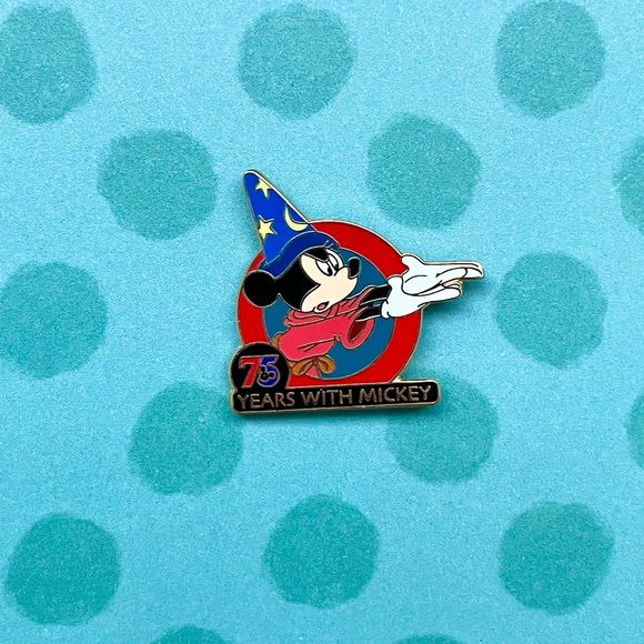 Disney Sorcerer Mickey Mouse Pin 75 Years With Mickey 2003 - Picture 3 of 8